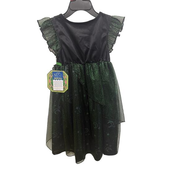 NEW WICKED Elphaba Witch Girls size 2T Sleep Gown Costume Dress up - Picture 3 of 4